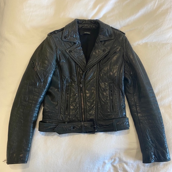 The Kooples Black Leather Jacket - Picture 6 of 12